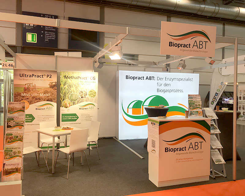 Messestand Biopract ABT GmbH auf der Agra 2019 in Leipzig