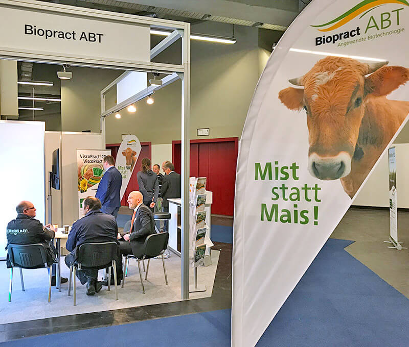 Messestand Biopract ABT GmbH auf der Biogas Convention 2017 in Nürnberg